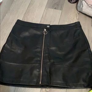 Leather skirt